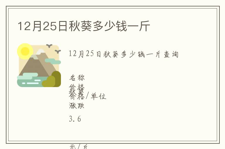 12月25日秋葵多少錢一斤