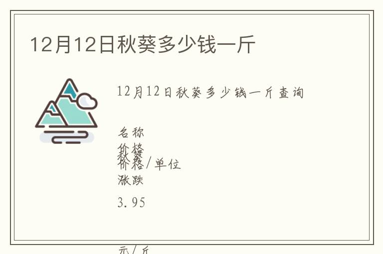 12月12日秋葵多少錢一斤