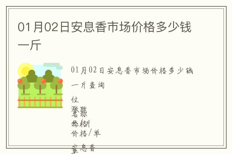 01月02日安息香市場價格多少錢一斤