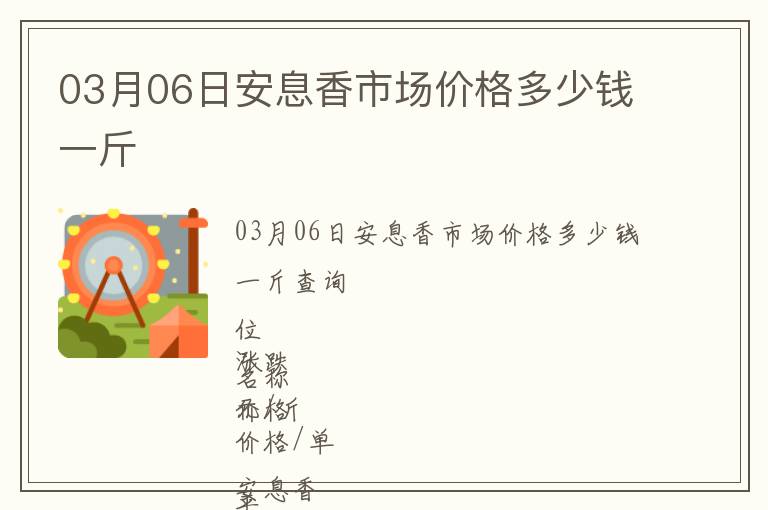 03月06日安息香市場價(jià)格多少錢一斤