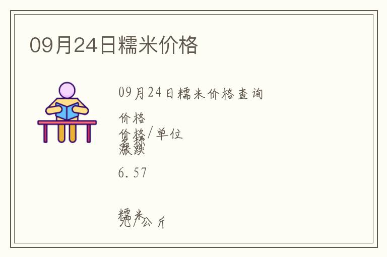 09月24日糯米價(jià)格