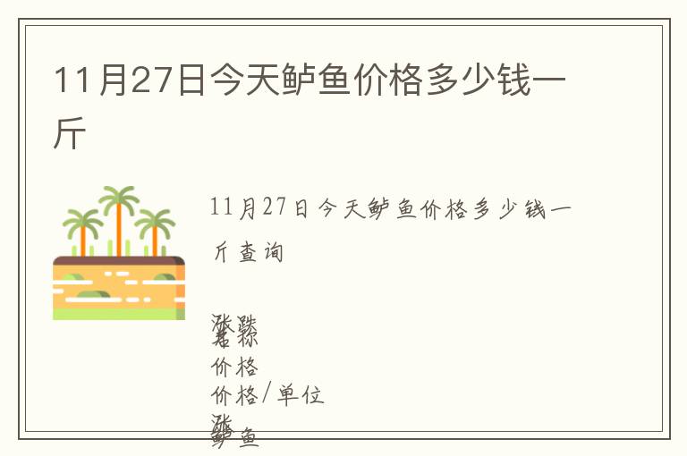 11月27日今天鱸魚價格多少錢一斤