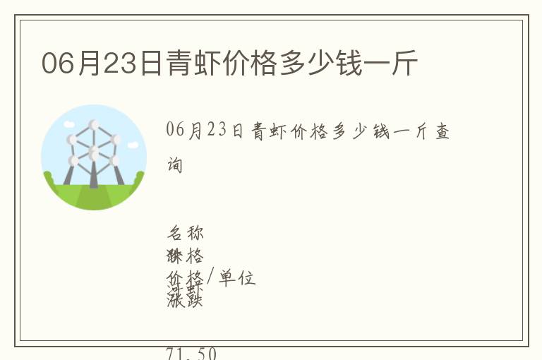 06月23日青蝦價格多少錢一斤