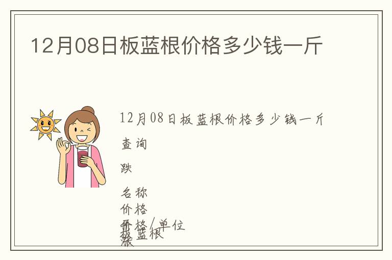 12月08日板藍根價格多少錢一斤