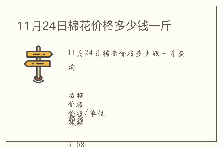 11月24日棉花價格多少錢一斤