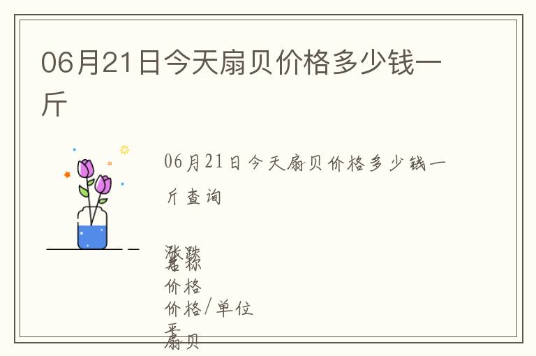 06月21日今天扇貝價(jià)格多少錢一斤