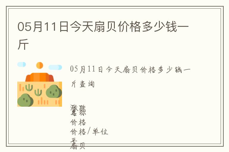 05月11日今天扇貝價格多少錢一斤