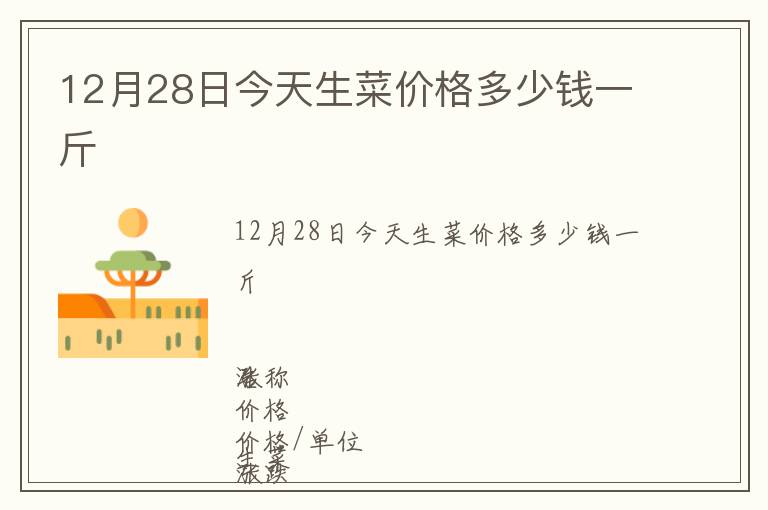 12月28日今天生菜價(jià)格多少錢一斤