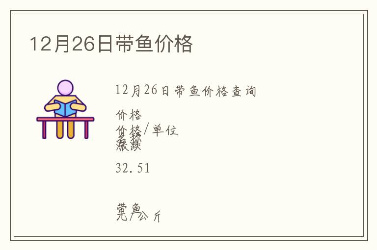 12月26日帶魚(yú)價(jià)格