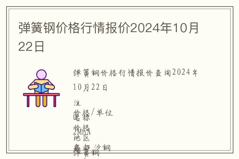 彈簧鋼價格行情報價2024年10月22日