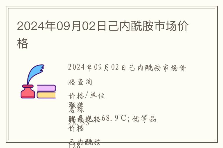2024年09月02日己內(nèi)酰胺市場(chǎng)價(jià)格