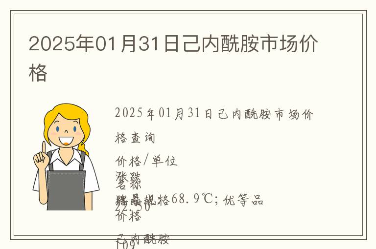2025年01月31日己內(nèi)酰胺市場價格